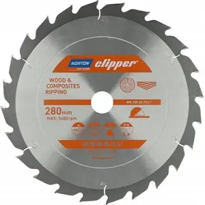 Circular Saw Blade NORTON 280 mm × 30 mm × 24T for Wood and Composites, ATB (3.2 / 2.2)