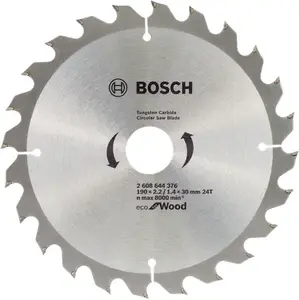 Диск пильный Bosch 2608644375 Ø190 мм, фланец Ø16 мм, для мягкой древесины, 1 шт