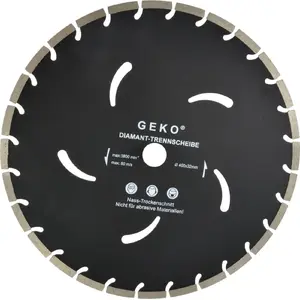 Алмазный режущий диск GEKO 400 x 10 x 32 мм — диск для мокрой/сухой резки