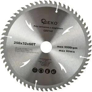 Дисковая пила GEKO 250 x 32 мм, 60 зубьев для дерева (G00146)