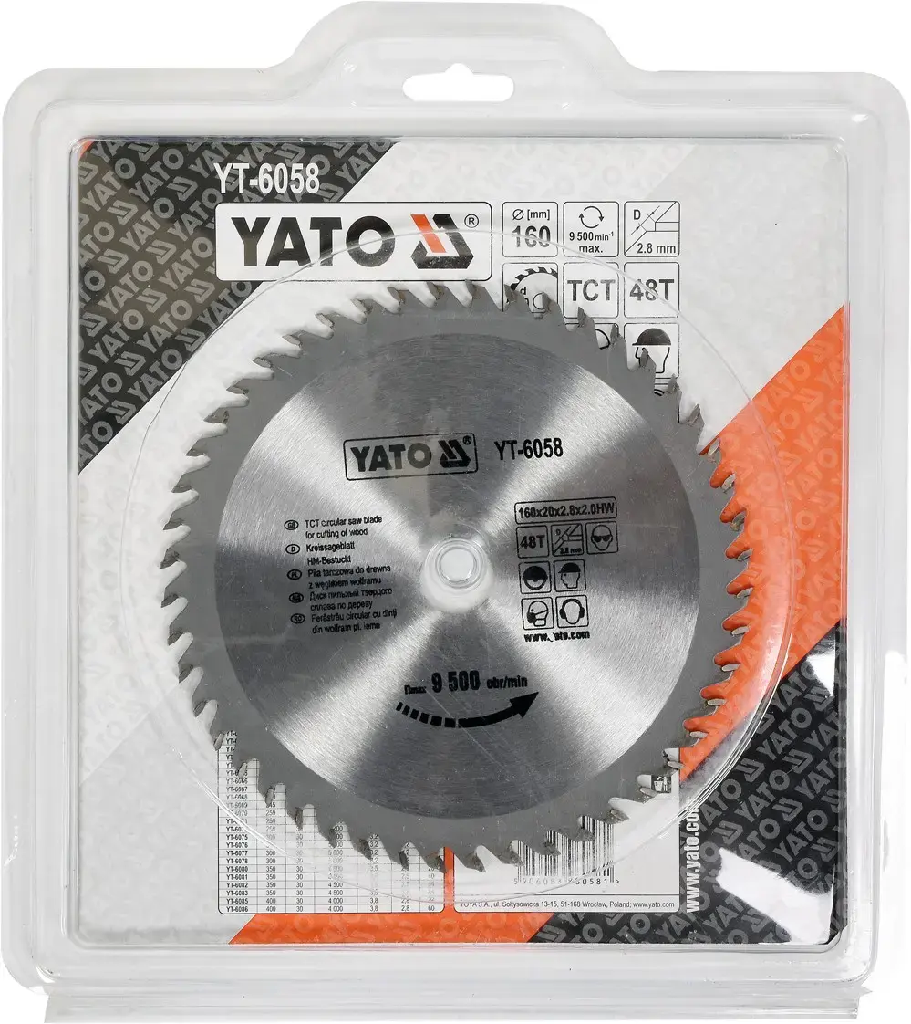 Ripzāģa ripa YATO YT-6058 160 mm Photo 2