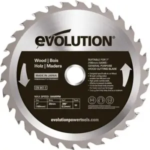 TCT zāģa disks Evolution 180 mm 30 zobu kokam griešanai