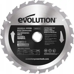 Apļu TCT zāģa zobene Evolution 185 mm 24 zobu priekš koka, MPN EVO-GW185TCT-24