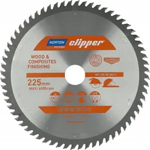 Ripzāģa disks NORTON 225 mm x 30 mm, 64 zobes, koks un kompozīti, ATB (2,6/1,6)