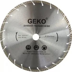 Dimanta griešanas disks 350 mm x 32 mm GEKO LASER — pelēks (10 gab.)