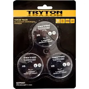 Cutting Discs Set TRYTON for TPW500K HSS 54.8×11.1 mm, 3 pcs