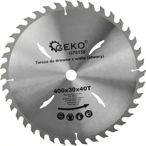Диск пильный GEKO G78156 для дерева 400 x 30 мм, 40 зубьев, с монтажными отверстиями