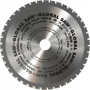 Apaļā zāģa asmens GLOBAL SAW 205 x 1,4/1,1 x 25,4 mm, 42 zobi, CERMET — tērauda griešanai