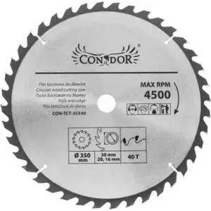 Wood Cutting Blade Condor 125×22 mm, 40 Teeth (CON-TCT-1204)