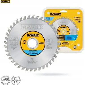 Circular Saw Blade DeWalt DT1918 — 140 x 20 mm, 40T, stainless steel, portable