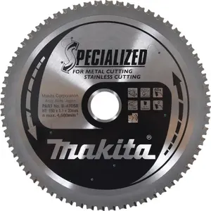 Пильный диск Makita B-47173 150x20 мм, 60 зубьев, для металла/нержавеющей стали (для DCS551/DCS53)