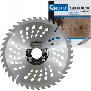 Circular Saw Blade GEKO G78132 for Wood 210 x 30 mm, 40 Teeth, 50 pcs