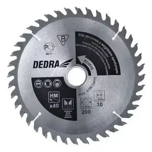 Диск циркулярный Dedra H25560, диаметр 255 мм, посадочное 30 мм, для дерева, 1 шт