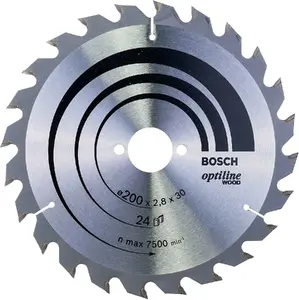 Диск пильный Bosch Optiline Wood, Ø 200 мм, для дерева, 1 шт