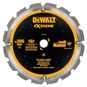 Apaļā zāģa asmens DeWalt DT1475-QZ, 1 gab., nomaiņas asmens cirkulārajam zāģim