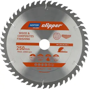 Дисковая пила Norton Clipper 250 мм × 30 мм × 48 зуб. для дерева и композитов ATB (3,2 / 2,2)