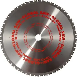 Apaļā zāģa disks GLOBAL SAW 305 x 2,2/1,8 x 25,4 mm, 54 zobu, CERMET — metāla griešanai