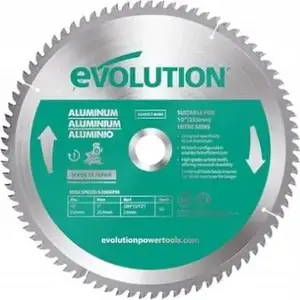 Circular TCT Saw Blade Evolution 255 mm 80 teeth for aluminium, for miter saws