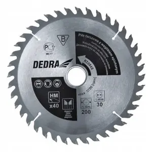 Пильный диск Dedra H30540 для дерева, 40 зубьев, Ø305×30 мм