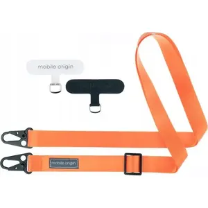Шнур-лента (lanyard) 25 мм, MOBILE ORIGIN, регулируемый 84–165 см, оранжевый