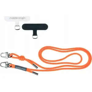 Lanyard rope, MOBILE ORIGIN LYR-UNI-ORG — 6 mm diameter, adjustable 82–163 cm, orange