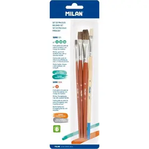 Brush set TEKA model 608380 — brushes sizes 4, 10, 16 (series 121) and size 8 (series 524)