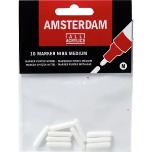 Сменные наконечники для маркера Artequipment Amsterdam, 6 × 4 мм, средний круглый, 6 шт.