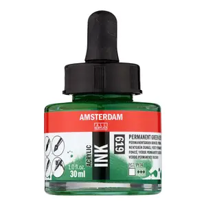 Drawing ink Artequipment Amsterdam 17206190 — Green, 30 ml bottle