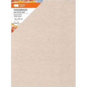 Холст на подрамнике из хлопка 24×30 см, пропитанный натуральный, MDF 4 мм, Happy Color