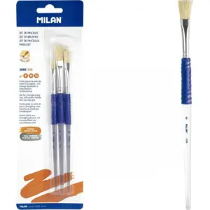 Brush set Milan round hog bristle Serie 526 — 3 pieces (MPN 483540)