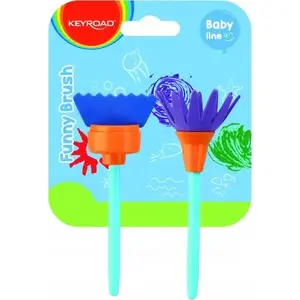 Creative paint brushes Keyroad funny brush set — Keyroad, 2 pieces with hanging loop