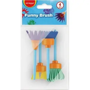 Brush set Keyroad KEYROAD, 4 pcs, creative hanging loop, assorted colors