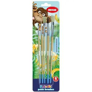 Brush set Beniamin natural hair 5 pcs — artist and household brushes