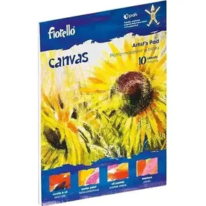 Canvas painting pad Fiorello 12 x 16 cm, block of canvas sheets