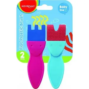 Creative painting flat brushes PBS Connect set of 2, mixed sizes, hanging pack