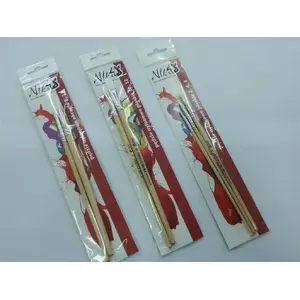 Круглые нейлоновые кисти для краски KOH-I-NOOR Niki набор 4/ размеры 2, 4, 6