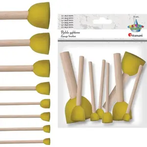 Brushes Titanum round sponge brushes mix 8 pcs – Titanum 458585