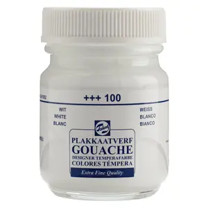 Gvašas krāsa Talens ROY-08241002, balta, 50 ml tūbiņa