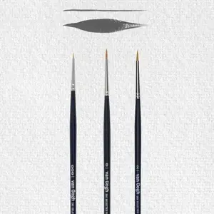 Brush set Talens Van Gogh series 295 No. 000-0-2 — oil & acrylic brushes, sizes 000, 0, 2