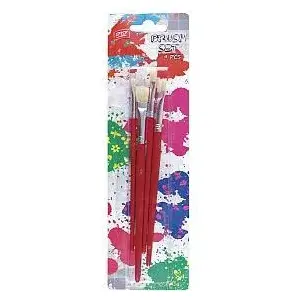 Brush set Easy 4 pcs — compact painting brushes for detail work
