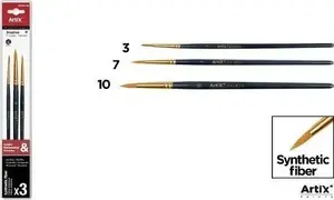 Sintētisku otu komplekts 3 gab., Hulu Brushes