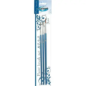 Paint Brush Set Centrum round brushes, 3 pieces