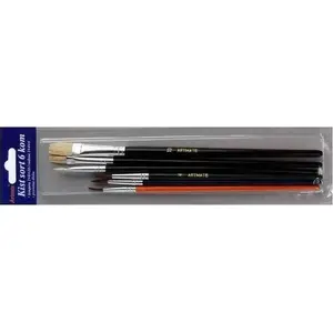 Brush set FANDY model 486797 — 3 round brushes and 3 flat brushes