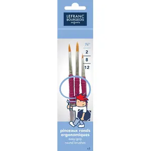 Synthetic paint brush set SMARTMAX SmartMax Grippy 3-piece (sizes 2, 8, 12)