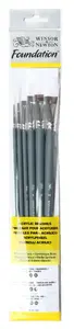 Brush set Winsor & Newton 5295008 — assorted paint brush shapes, synthetic bristles, 6 pcs