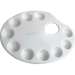 Palete plastmasas Titanum ovāla 23×17 cm krāsu un pastu sajaukšanai
