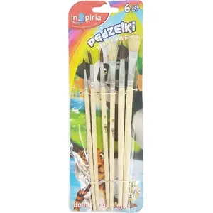 Brush set SCHEMAT Pędzelki 6 pcs — SCHEMAT brush set, 6 pieces