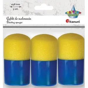 Sponge Applicators Titanum 38 mm, 3 pcs — Titanum Gąbki do tuszowania 38mm 3szt