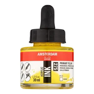 Zīmēšanas tinte Artequipment Amsterdam 17202750 — dzeltena, 30 ml