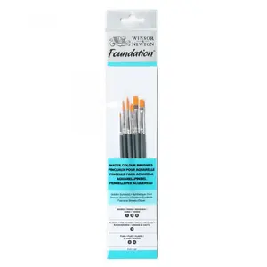 Brush set Winsor & Newton 6 pcs — assorted shapes, synthetic bristles